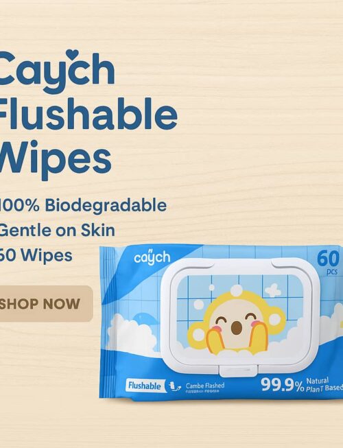 Caych Flushable Wipes 14 pcs